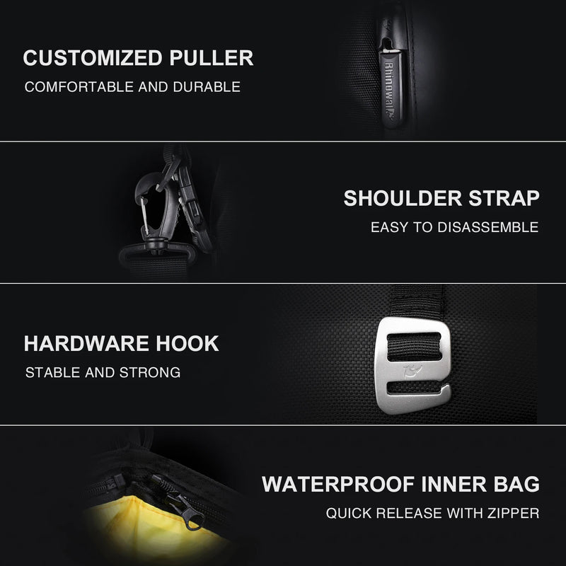 Rhinowalk Motorcycle Saddle Bag – Waterproof 10/20/30L Multifunctional Luggage