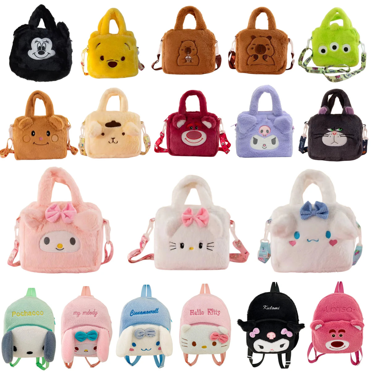 Sanrio Cartoon Crossbody Bag – Cute, Soft & Compact Travel Handbag