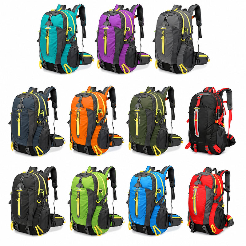 40L Travel Backpack – Water-Resistant Hiking, Camping & Laptop Bag