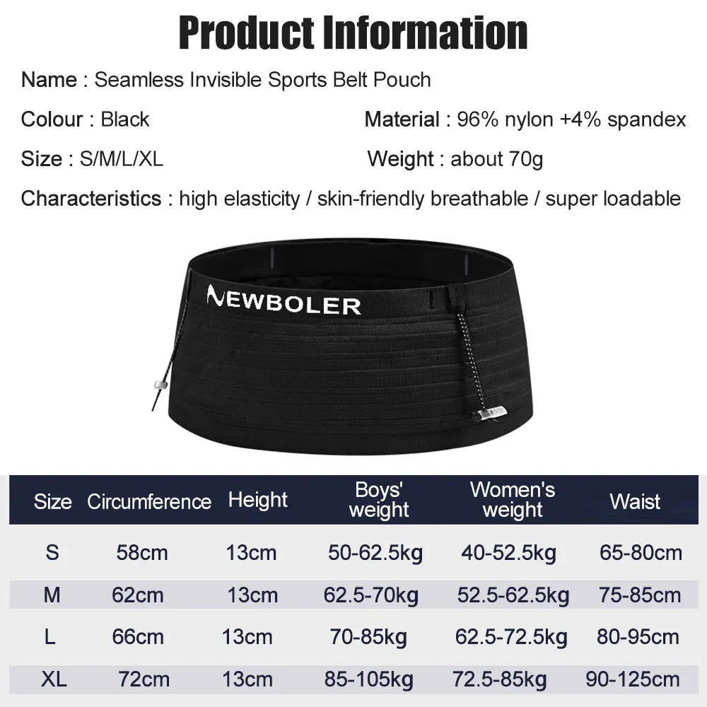 Elastic Sports Waist Bag – Running & Cycling