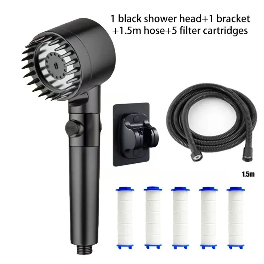 3-Speed Filtered Massage Shower Head
