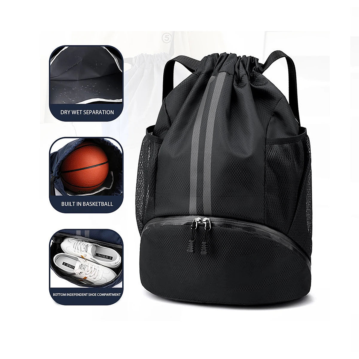 Women’s Sports Backpack – Dry/Wet Separation & Large Capacity