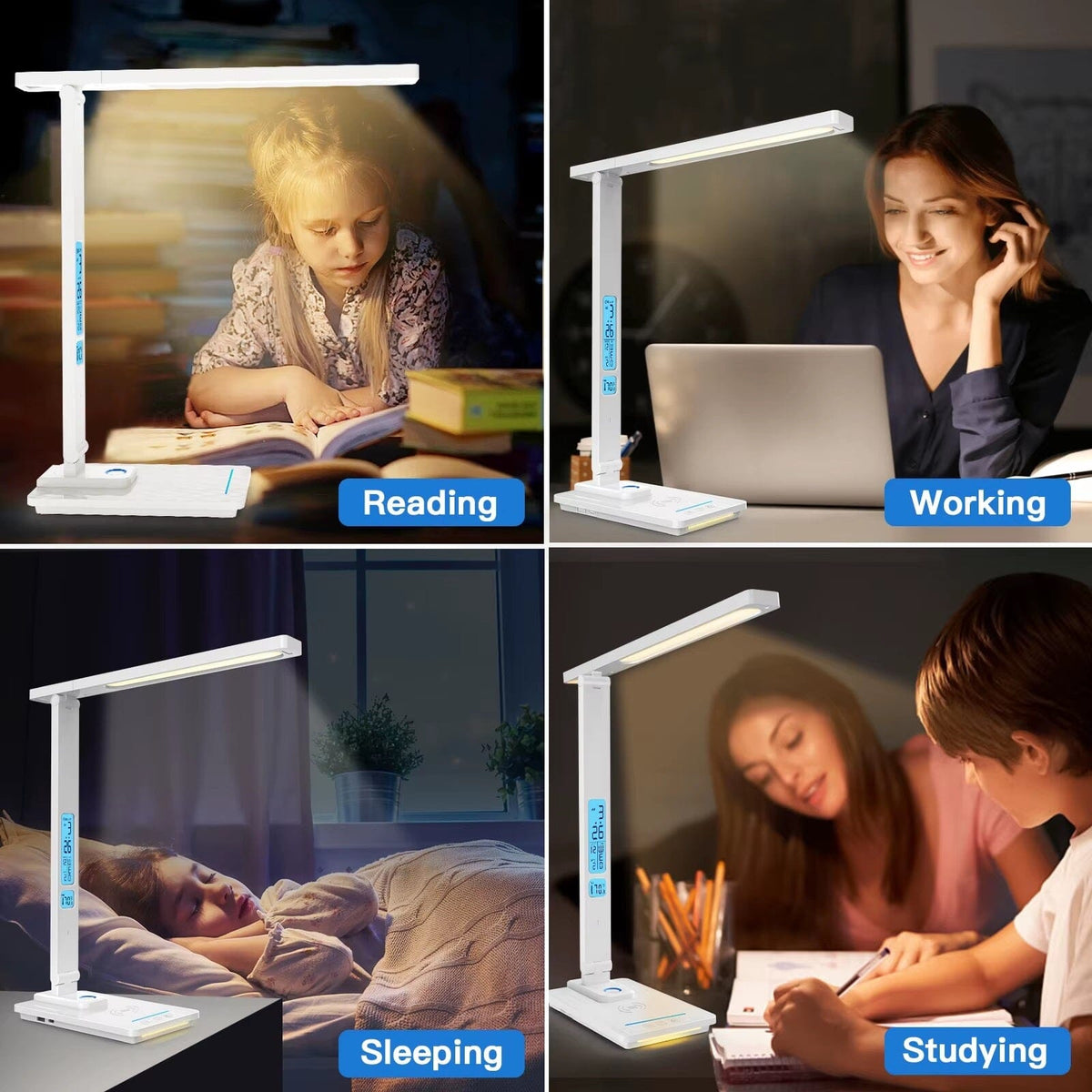 Multifunctional Touch Sensor USB Table Lamp – Adjustable LED Lighting