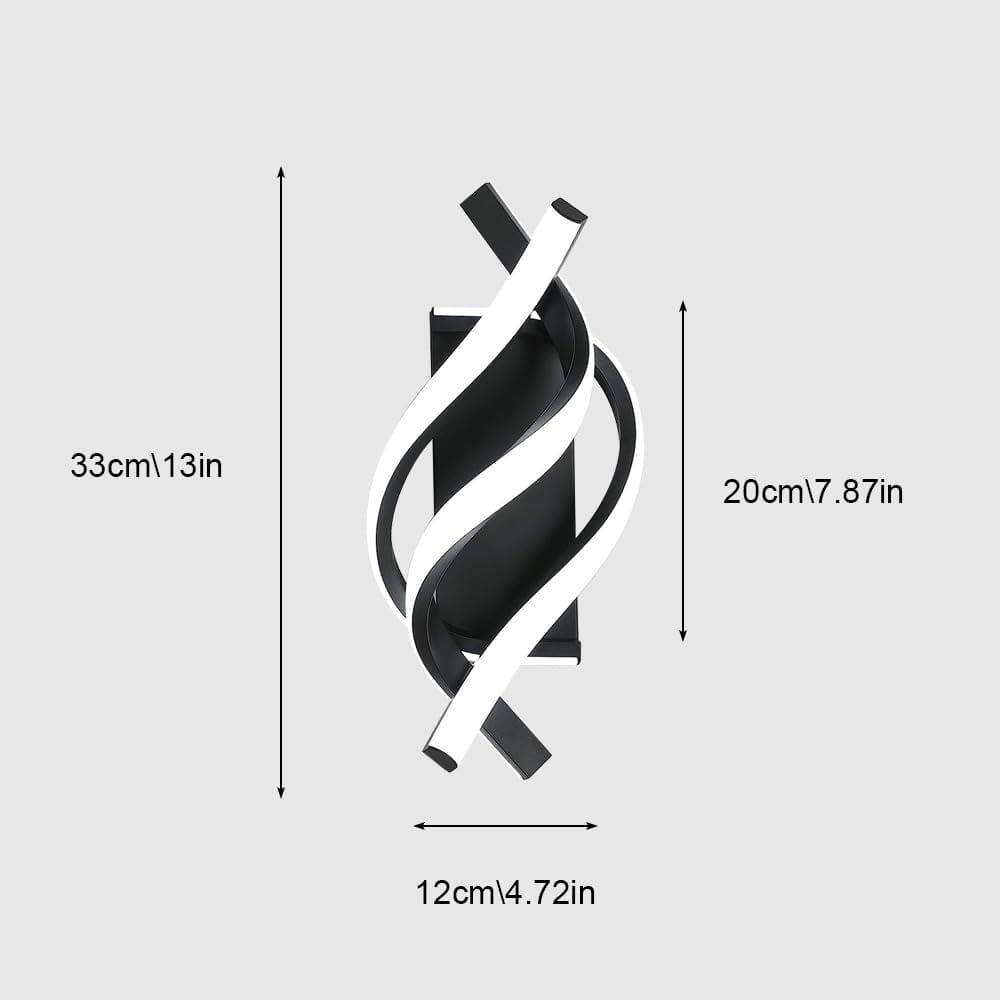 Triple Spiral LED Wall Lamp