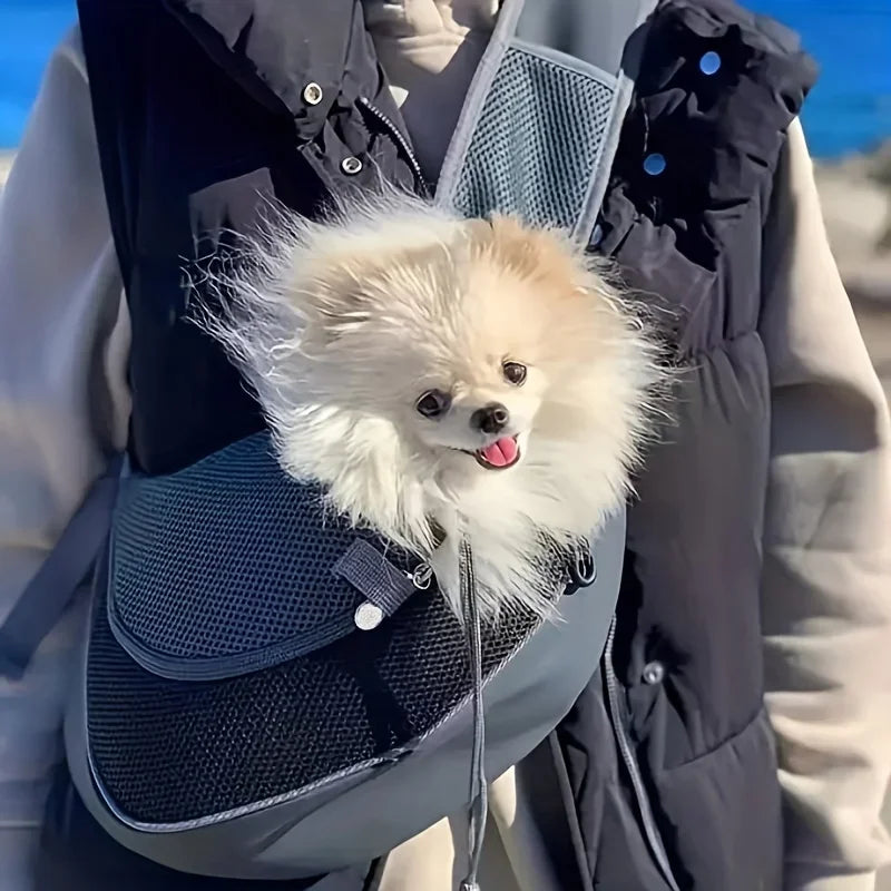 Pet Sling Carrier Bag – Breathable Mesh for Dogs & Cats
