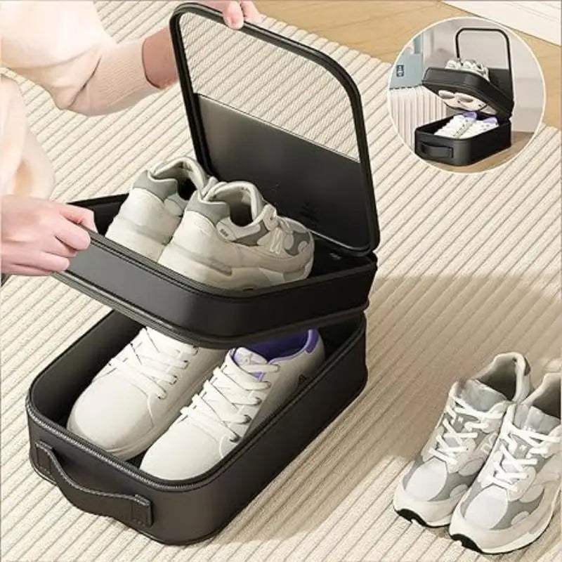 Travel Shoe Bags – 3-Pair Capacity, Compact & Space-Saving