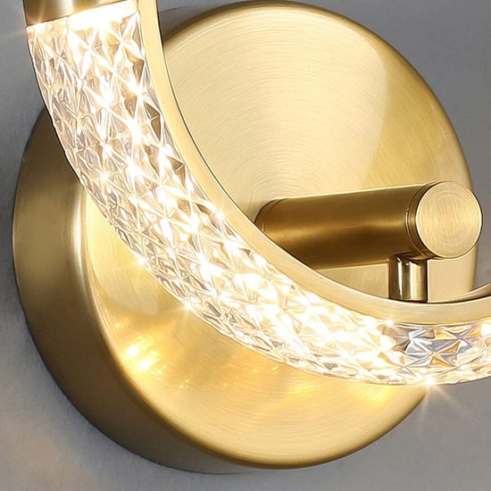 Arandela de Luxo Cristal Circular luzes Conceito 