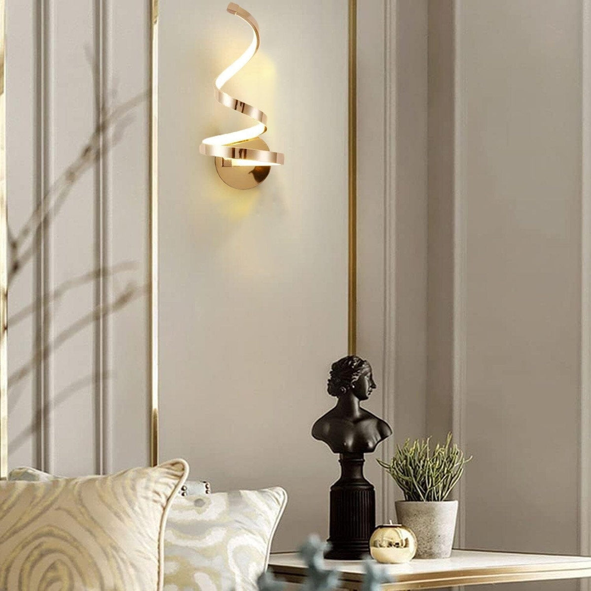 Luxury Minimalist Spiral LED Wall Sconce