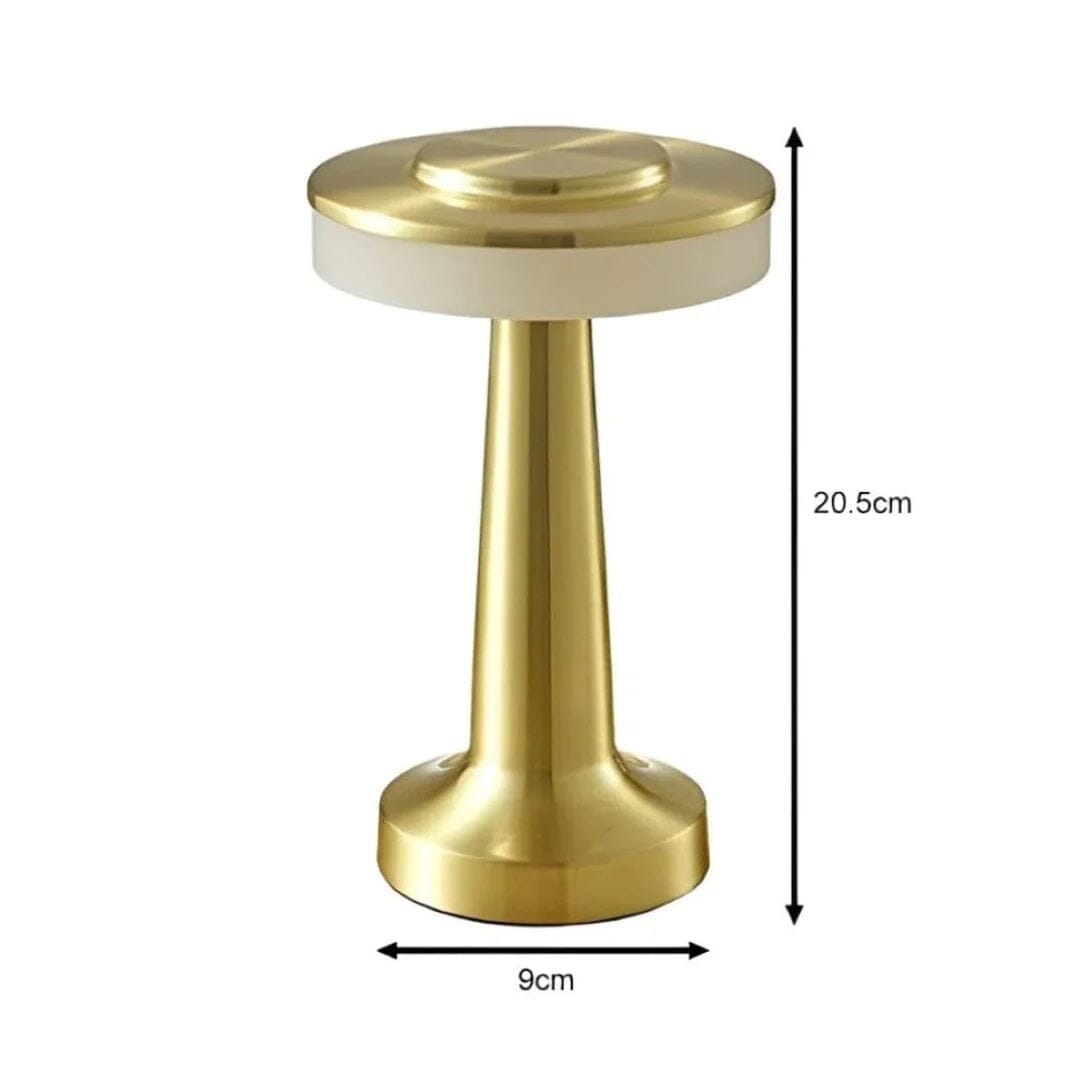 RetroLux Touch LED Table Lamp – Wireless, Rechargeable & Dimmable