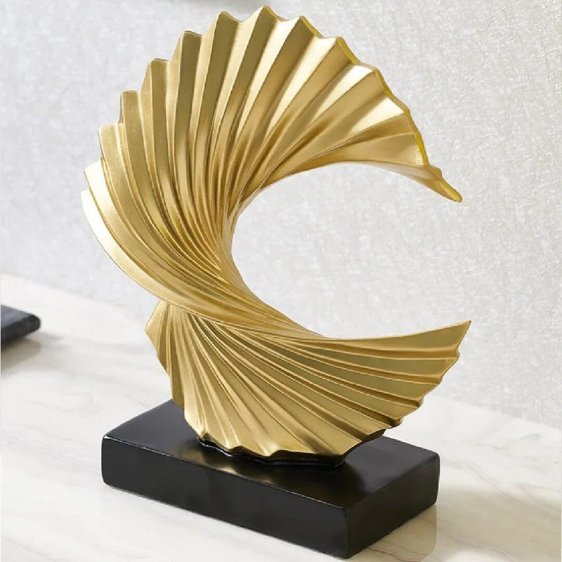 Escultura Abstrata Minimalista Luxus em Resina Resina - 0069 Conceito 