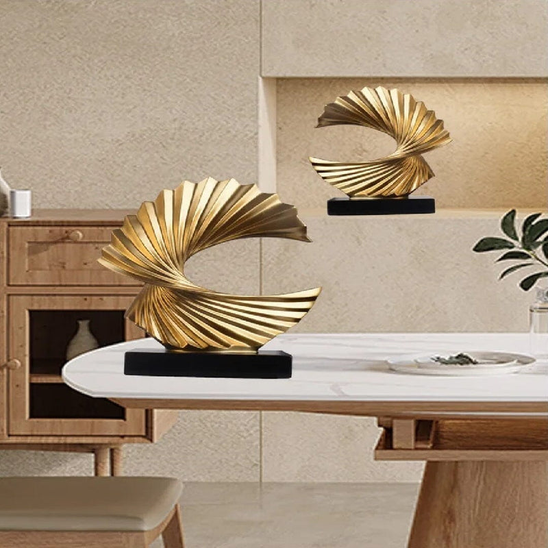 Escultura Abstrata Minimalista Luxus em Resina Resina - 0069 Conceito 