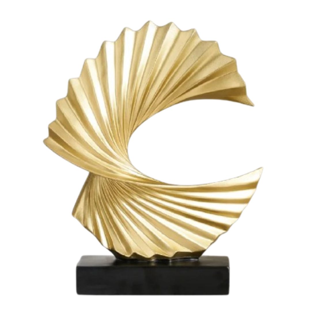 Escultura Abstrata Minimalista Luxus em Resina Resina - 0069 Conceito 