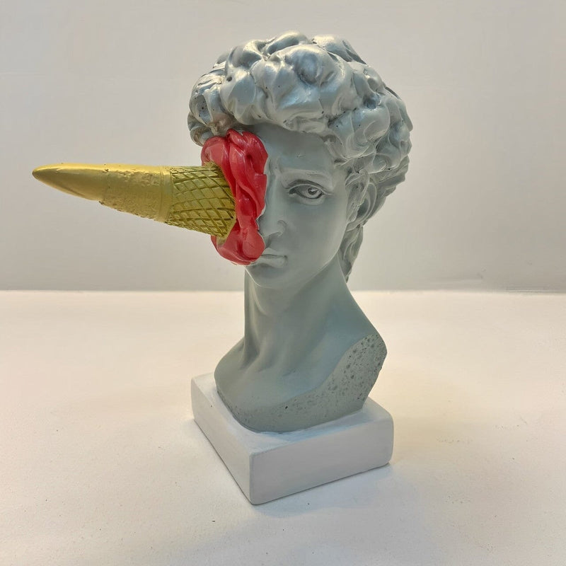 Escultura Criativa Grega de David por Michelangelo Resina - 0009 Conceito 