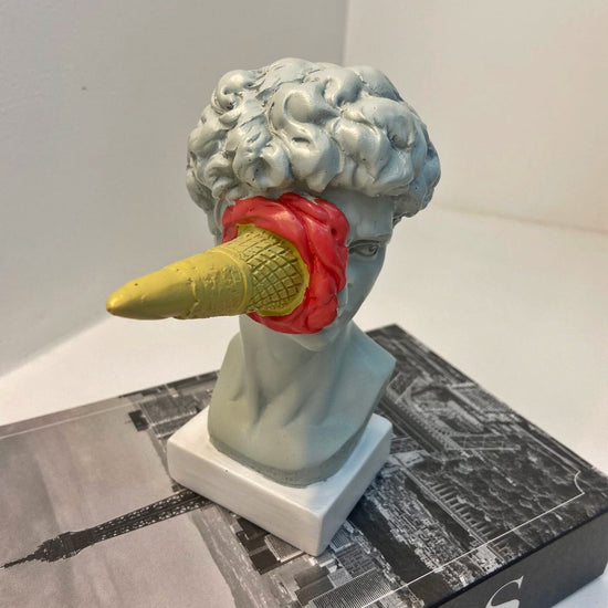 Escultura Criativa Grega de David por Michelangelo Resina - 0009 Conceito 