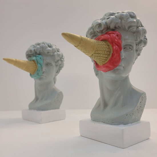 Escultura Criativa Grega de David por Michelangelo Resina - 0009 Conceito 