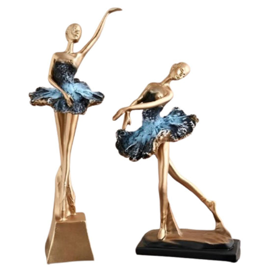 Escultura Decorativa Abstrata Bailarinas Resina - 0013 Conceito 
