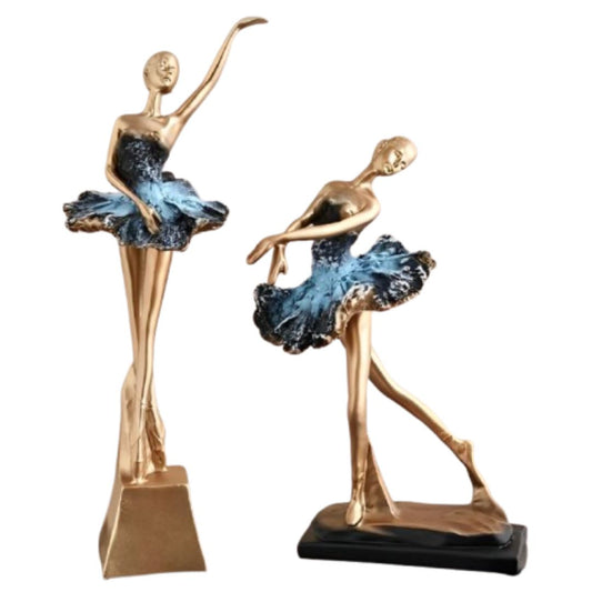 Escultura Decorativa Abstrata Bailarinas Resina - 0013 Conceito 