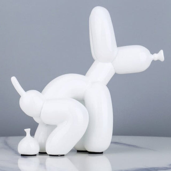 Escultura Doggy Poo 23x22cm resina projeto-150 White 