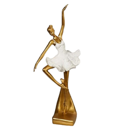 Esculturas Bailarinas Dourada em Resina Ballet Grace Collection Resina - 0081 Conceito 