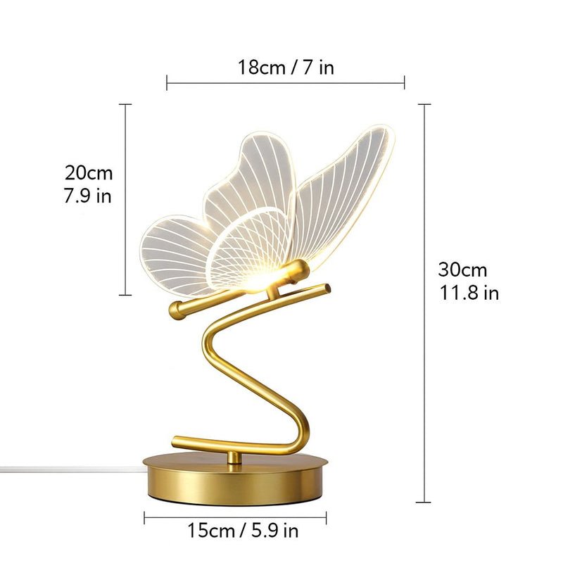 Butterfly Fix Table Lamp – Wired LED Bedside & Desk Light