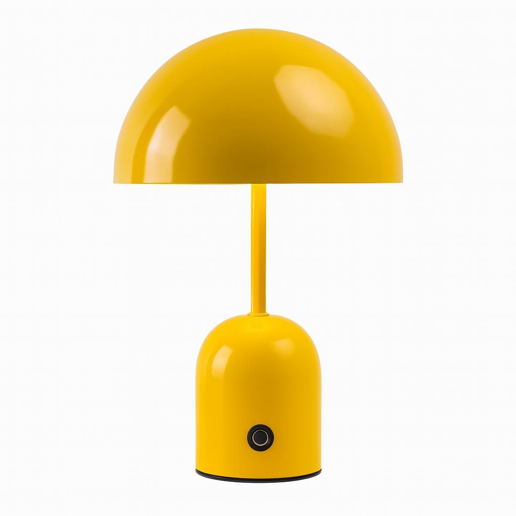 Luminária Abajur de Mesa Bell Lumine Touch 30cm Conceito Amarelo 