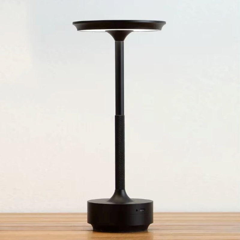 Luminária Abajur de Mesa Candeeiro Touch Essenza Recarregável USB Abajur - 0062 Conceito Preto 