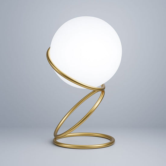 Luminária Abajur de Mesa Circular OrbyBoll 31cm Abajur - 0029 Conceito Fria 