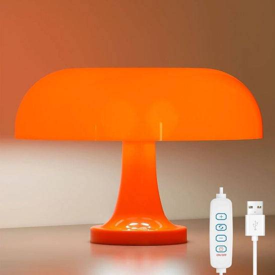 Luminária Abajur de Mesa Cogumelo Led com Níveis de Intensidade Abajur - 0065 Conceito 