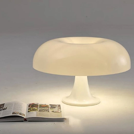 Luminária Abajur de Mesa Cogumelo Led com Níveis de Intensidade Abajur - 0065 Conceito Branco 