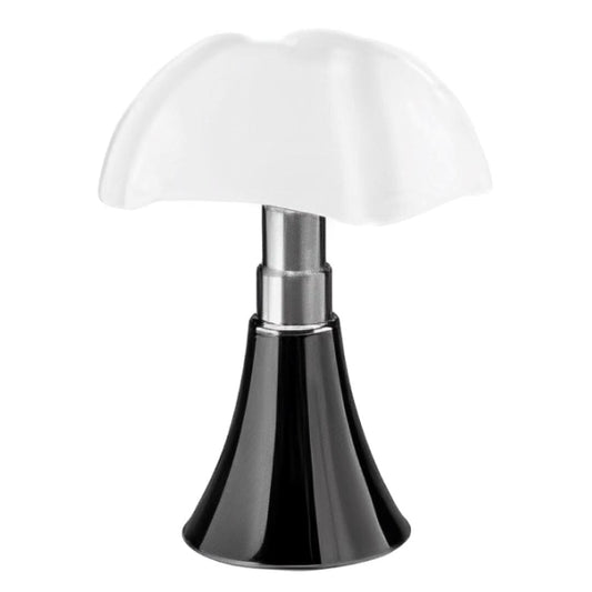 Luminária Abajur de Mesa Cúpula em Pétalas 33cm Abajur - 0058 YuDome Preto 