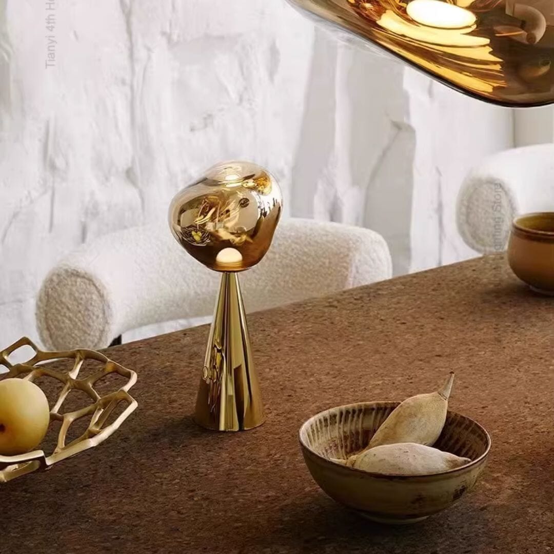 Luminária Abajur de Mesa Luxuoso Lava Macaron Conceito 