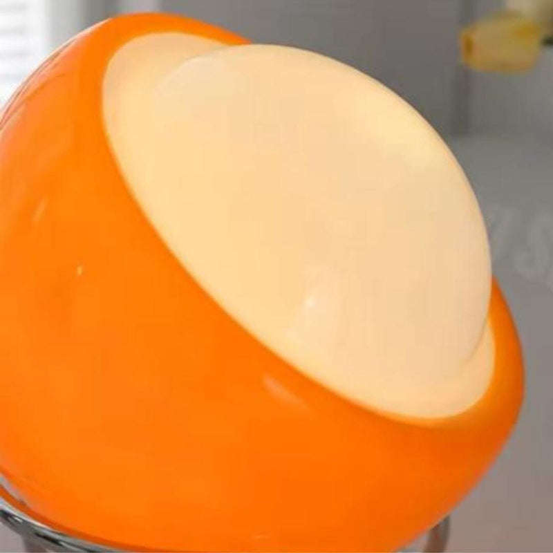 Optics Glass & Metal Table Lamp