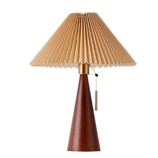 Luminária Abajur de Mesa Plissé 50cm Abajur - 0045 Conceito Carvalho 
