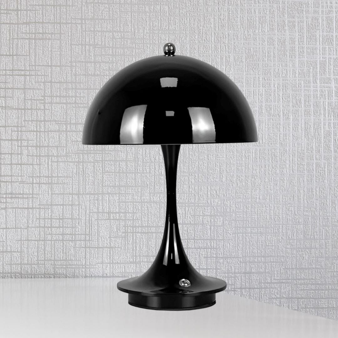 Luminária Abajur de Mesa Vintage Touch LED sem Fio - Cores Premium Conceito Preto 