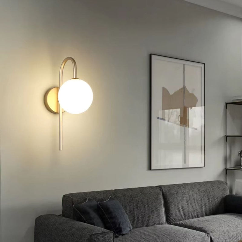 Luminária Arandela de Parede Esfera Slim Conceito 