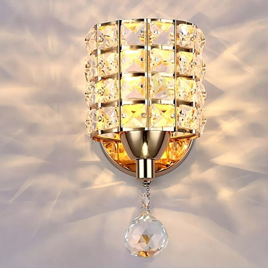 Luminária Arandela de Parede Moderna Crystal LUX YuDome 