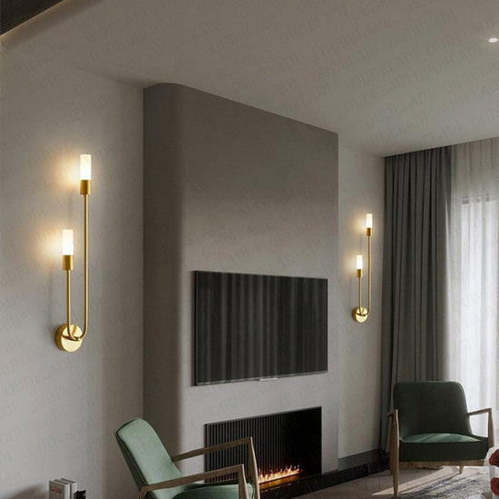 Luminária Arandela de Parede Prisma em Led luzes Conceito 02 Unidades 