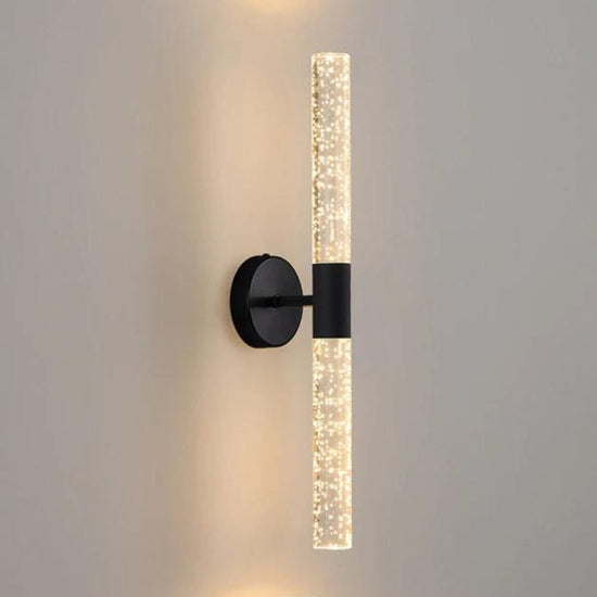 Luminária Arandela de Parede Sparkle - 51cm ### Conceito Preto Luz Quente 