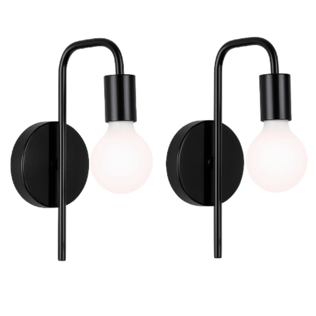 Luminária Arandela de Parede Urban Line (O Par) Conceito Preto 