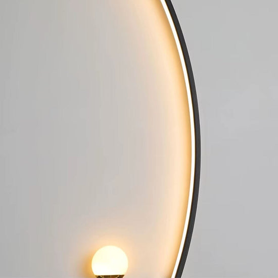 Luminária Arandela Minimalista de Parede Boat Led 55cm Arandela 0035 Conceito 