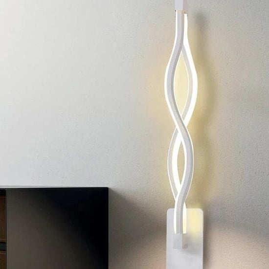 Luminária de Parede em Ondas Conceito Branco Quente 