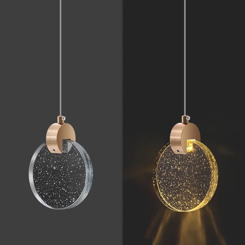 Luxury Crystal Circular LED Pendant Light