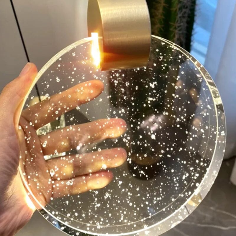 Luxury Crystal Circular LED Pendant Light