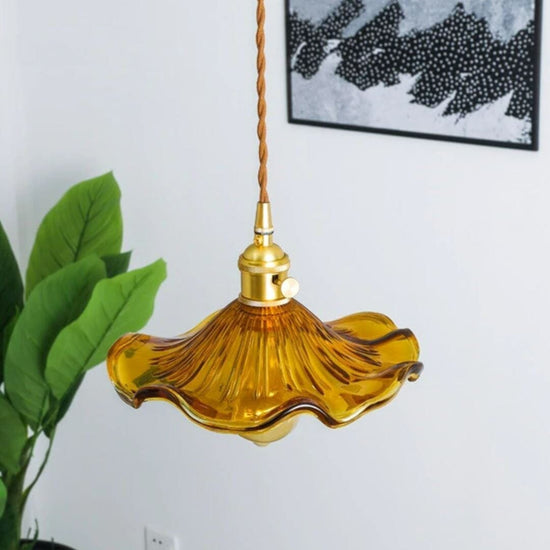 Lustre Pendente de Luxo Floral Vintage Retrô Pendente - 0044 YuDome 