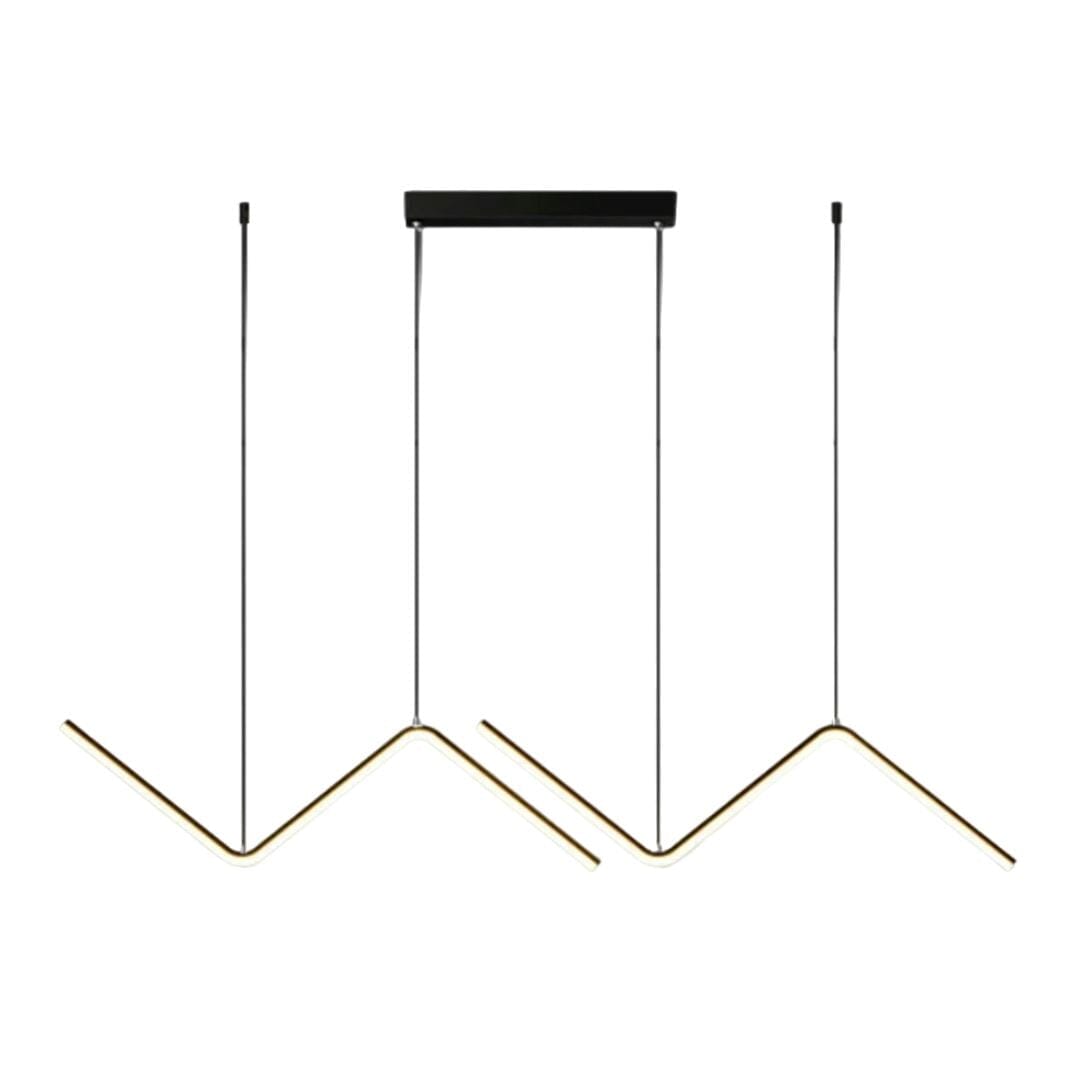 Lustre Pendente Minimalista Wave Line Led Pendente - 0025 Conceito 