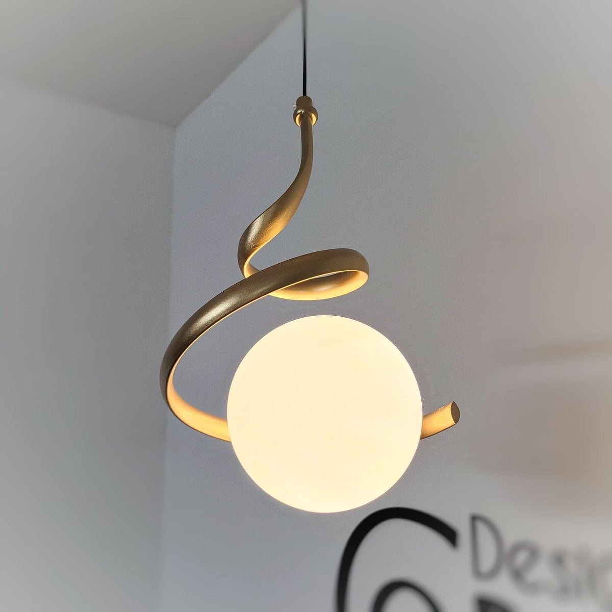 Orbit Spiral LED Pendant Light