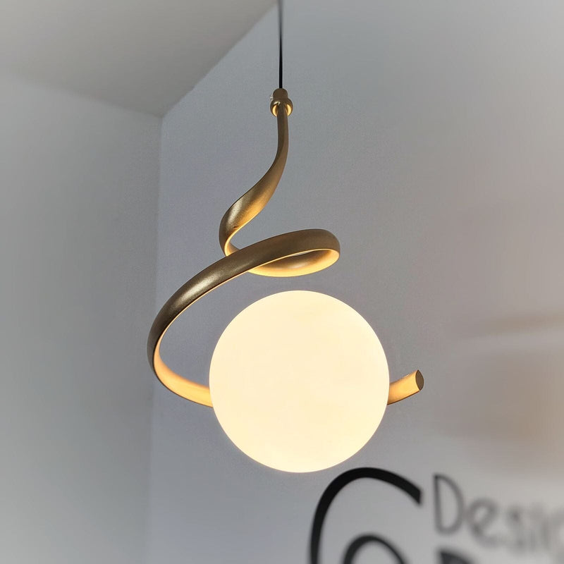 Orbit Spiral LED Pendant Light