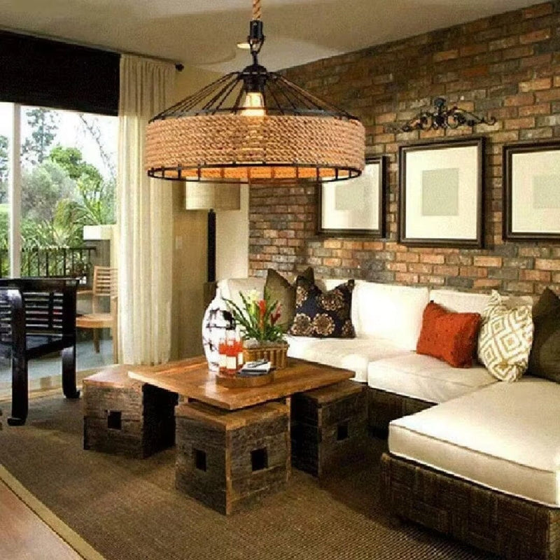 Nordic Rope Vintage Pendant Light