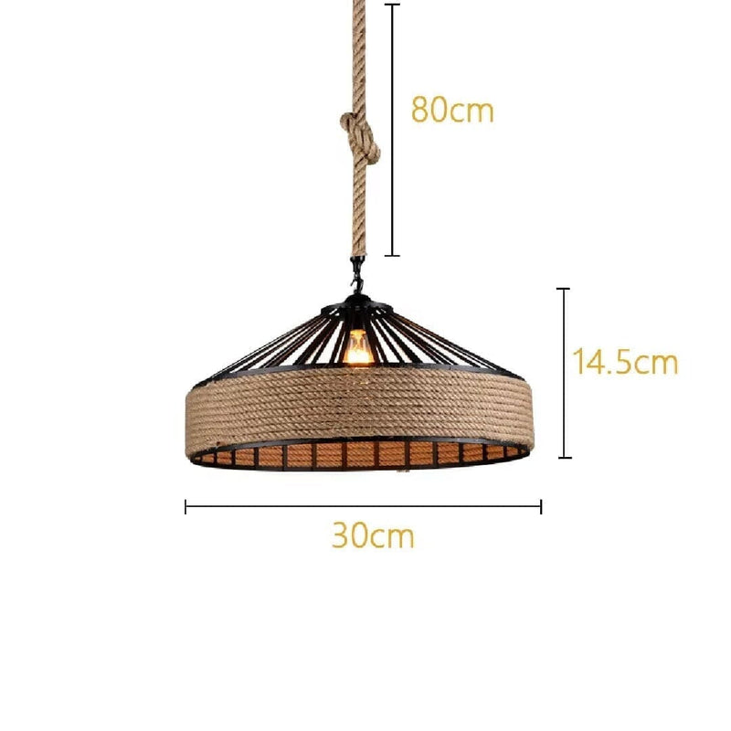 Nordic Rope Vintage Pendant Light