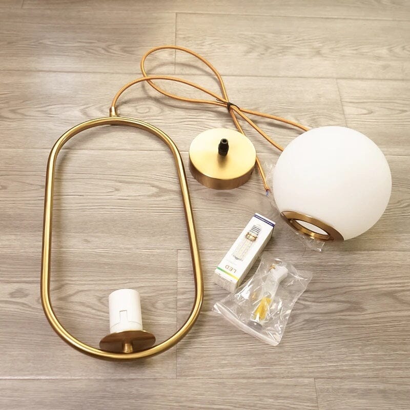 Sphere Line LED Pendant Light – Modern Minimalist Glass Design
